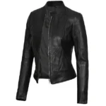 Black Leather Jacket For Women Right Open Black Leather Jacket For Women Right Open