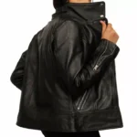 Black Leather Moto Jacket Left Black Leather Moto Jacket Left