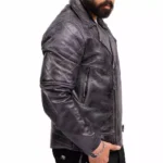 Black Moto Jacket Leather Left