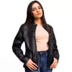 Black Motorcycle Jacket Women's Open Front Black Motorcycle Jacket Women's Open Front