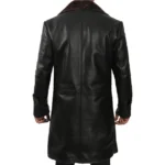 Black Shearling Coat Mens Back Black Shearling Coat Mens Back