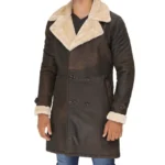Brown Leather Coat With Fur Right Brown Leather Coat With Fur Right