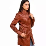 Brown Leather Coats Ladies Left Brown Leather Coats Ladies Left