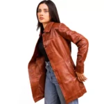 Brown Leather Coats Ladies Right Open Brown Leather Coats Ladies Right Open