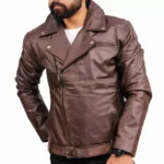Brown Leather Moto Jacket Right Brown Leather Moto Jacket Right