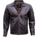 Dark Brown Quilted Jacket Zipper Dark Brown Quilted Jacket Zipper