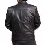 Lambskin Leather Jacket Mens Back Lambskin Leather Jacket Mens Back