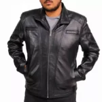 Lambskin Leather Jacket Mens Hands in Pocket Lambskin Leather Jacket Mens Hands in Pocket