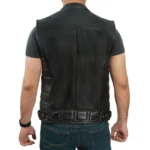 Leather Motorcycle Vests For Men Back Leather Motorcycle Vests For Men Back