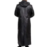 Long Black Coat With Hood Back Long Black Coat With Hood Back