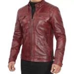 Maroon Leather Jacket Mens Right Maroon Leather Jacket Mens Right