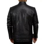 Mens Black Leather Motorcycle Jacket Back Mens Black Leather Motorcycle Jacket Back