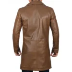 Men's Brown Leather Coat Back Men's Brown Leather Coat Back