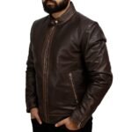Real Leather Biker Jacket Right Real Leather Biker Jacket Right