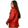 Red Leather Moto Jacket Ladies Red Leather Moto Jacket Ladies