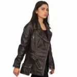 Vintage Brown Leather Coat Left Vintage Brown Leather Coat Left