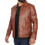 Vintage Brown Leather Jacket Right Vintage Brown Leather Jacket Right