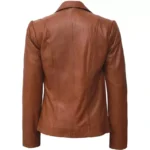 Womens Tan Blazer Back Womens Tan Blazer