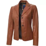 Womens Tan Blazer Right Womens Tan Blazer