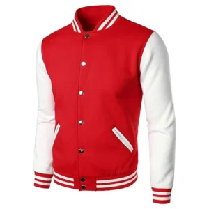 letterman jacket red white