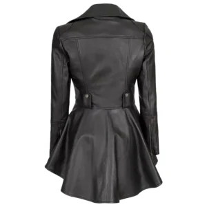 Black Peplum Jacket Back