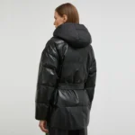 Black Puffer Jacket Women Left Black Puffer Jacket Women Left