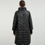 Black Quilted Coat Back Black Quilted Coat Back