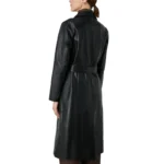Black Trench Coat Women Back Black Trench Coat Women Back