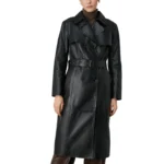 Black Trench Coat Women Front Black Trench Coat Women Front