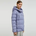 Light Blue Puffer Jacket Right