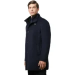 Navy Blue wool coat For Mens left Navy Blue wool coat For Mens left