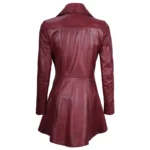 Purple Peplum Jacket Back Purple Peplum Jacket Back
