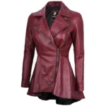 Purple Peplum Jacket Right Purple Peplum Jacket Right