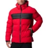 Red And Black Puffer Jacket Front
