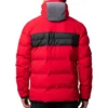 Red And Black Puffer Jacket back