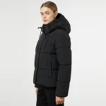 black cropped puffer jacket right black cropped puffer jacket right