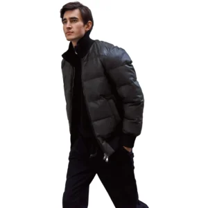 black puffer jacket mens right