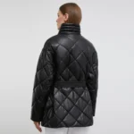 black puffer jacket women back black puffer jacket women back