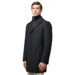 dark grey wool coat left dark grey wool coat left