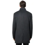 grey wool coat mens back