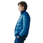 light blue puffer jacket left side light blue puffer jacket left side