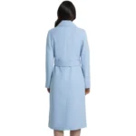 light blue wool coat womens back