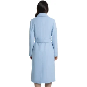 light blue wool coat womens back