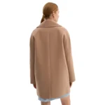 light brown wool coat back light brown wool coat back