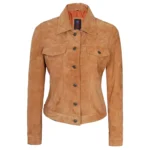 suede trucker jacket front suede trucker jacket front