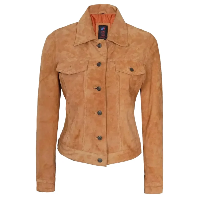 suede trucker jacket front