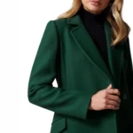 Long Green Wool Coat For Womens Close Long Green Wool Coat For Womens Close