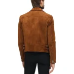 brown suede biker jacket mens back brown suede biker jacket mens back