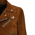 brown suede biker jacket mens collar brown suede biker jacket mens collar