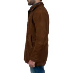 brown suede mens coat left brown suede mens coat left